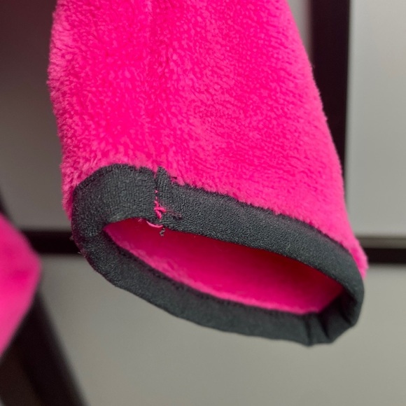 Emily B Long Sleeve Teddy Bear Fleece Pink & Black Sweater Activewear Sz Large - Picture 10 of 17